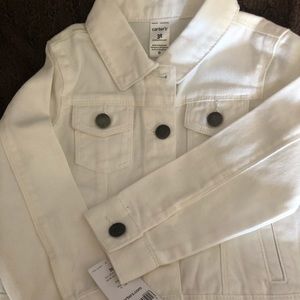 Carter’s white jean jacket